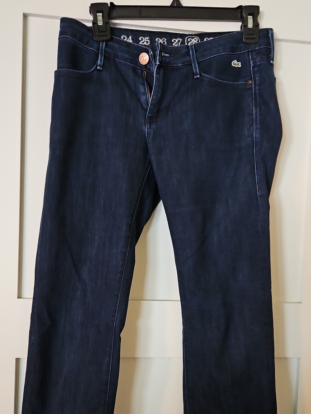 Lacoste Navy Straight-Leg Jeans